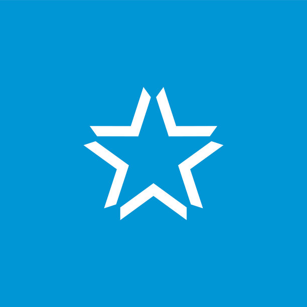 单色星标志模板设计eps 10图片下载