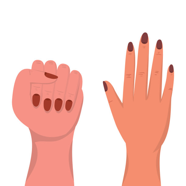 孤立女性手设计图片下载