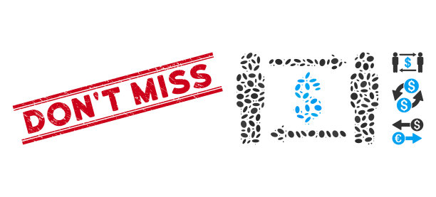 Grunge不要错过线邮票和马赛克的人图片下载