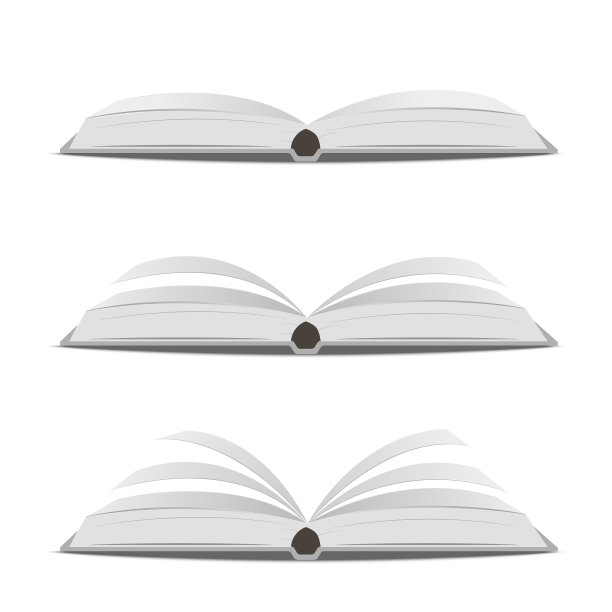 翻开空白的书翻页图片下载