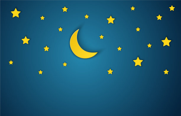 艺术纸月亮图片下载