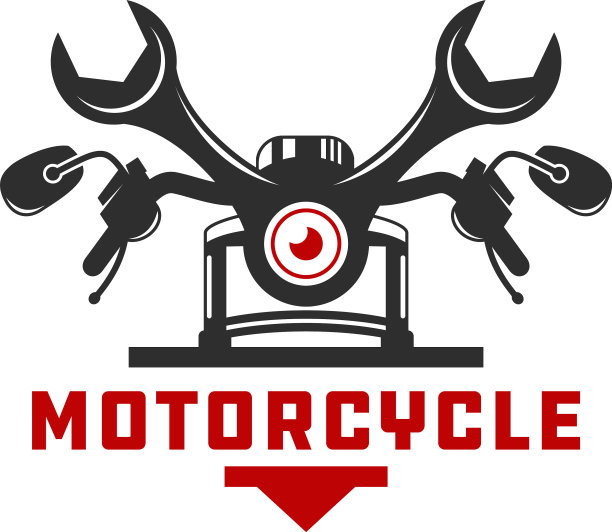 摩托车维修标志设计图片下载
