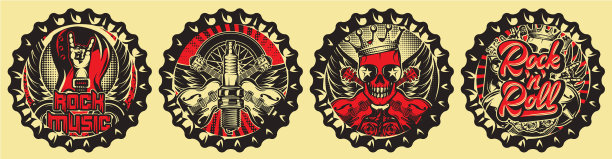 用于装饰餐厅墙壁的彩色套装图片下载