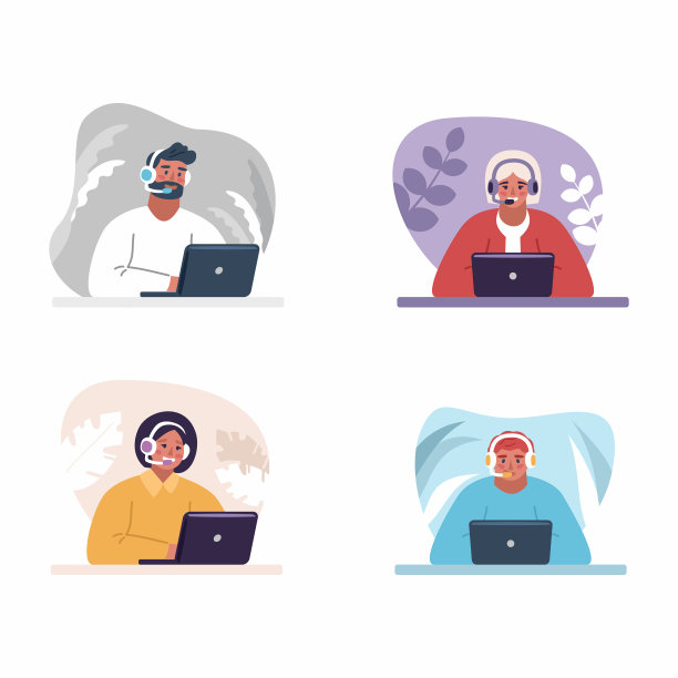 概念客服在线全球技术图片下载