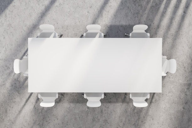 会议桌，俯视图图片下载