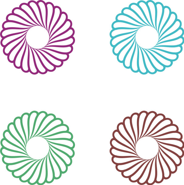 设置eps 10装饰花卉标志模板设计图片下载