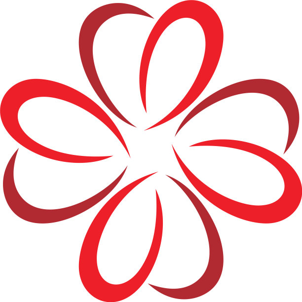 装饰性抽象花卉图案标志模板图片下载