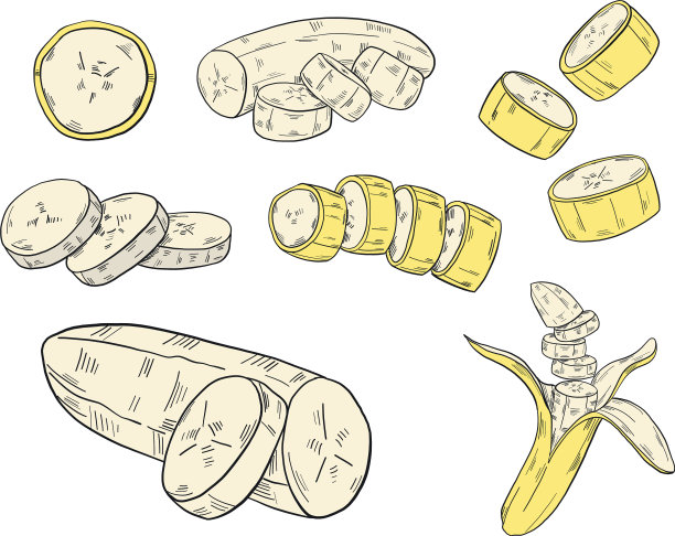 设置香蕉在剪纸风格图片下载
