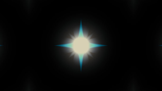 美丽的镜头光晕与光线在黑色的背景图片下载