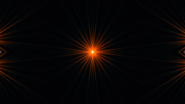 美丽的镜头光晕与光线在黑色的背景图片下载