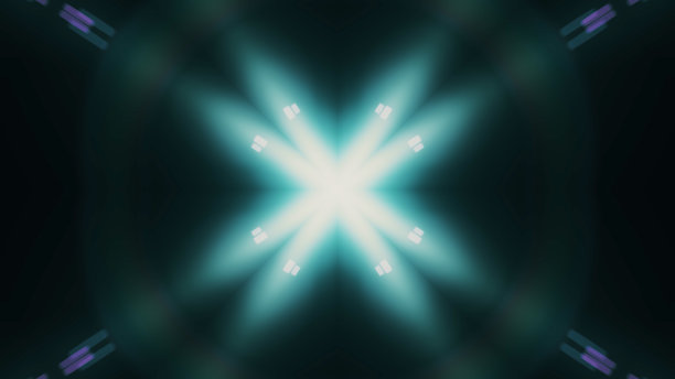 美丽的镜头光晕与光线在黑色的背景图片下载