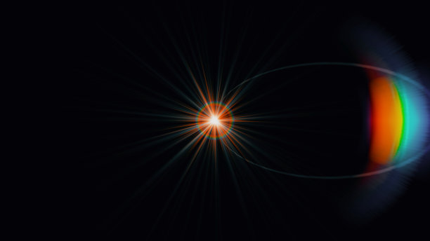 照片照相机镜头的畸变光斑。变形的背景图片下载