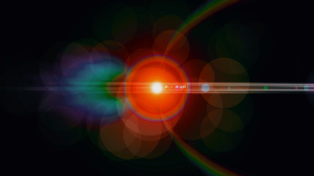 照片照相机镜头的畸变光斑。变形的背景图片下载