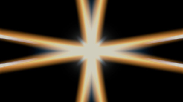 美丽的镜头光晕与光线在黑色的背景图片下载