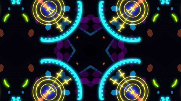 设计师万花筒背景与美丽的元素。新趋势图片下载