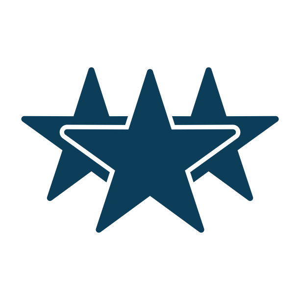 星形图标矢量设计模板图片下载