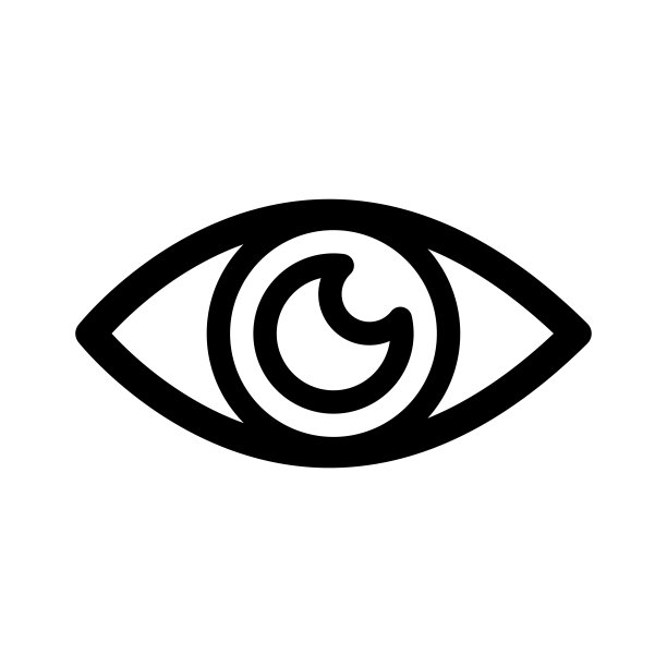 眼睛图标矢量设计模板图片下载