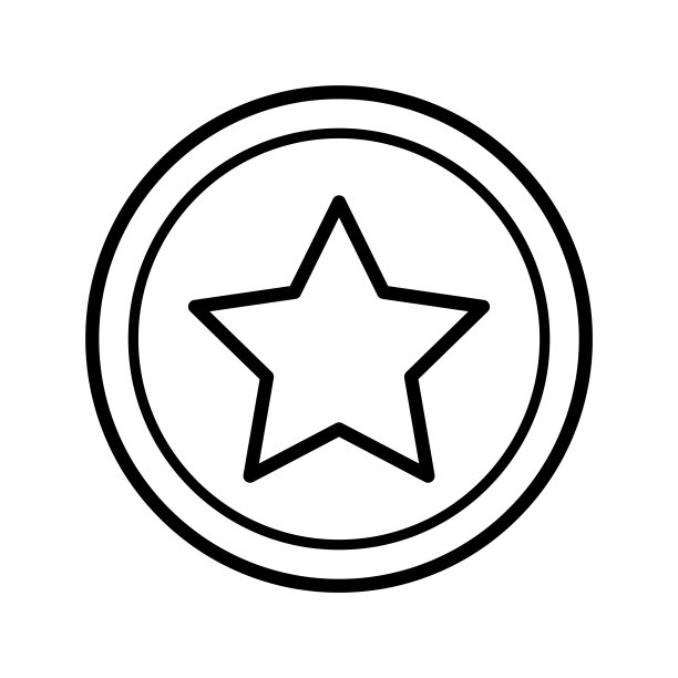 星形图标矢量设计模板图片下载