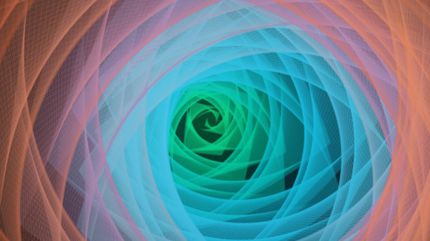 多色圆形抽象背景。隧道行图片下载