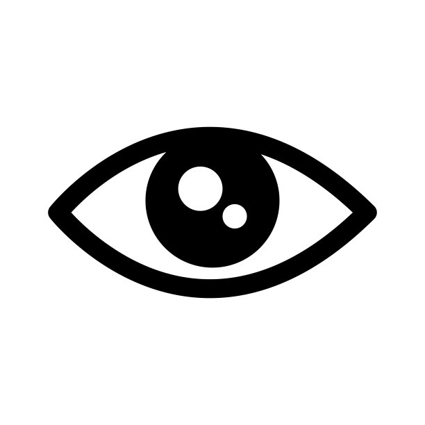 眼睛图标矢量设计模板图片下载