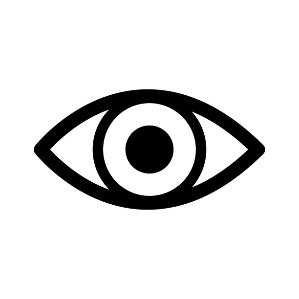 眼睛图标矢量设计模板图片下载