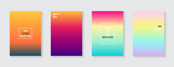 简约现代的封面设计。动态彩色渐变。未来的几何图案。蓝色、粉色、黄色、绿色、橙色、紫色招贴模板。图片下载