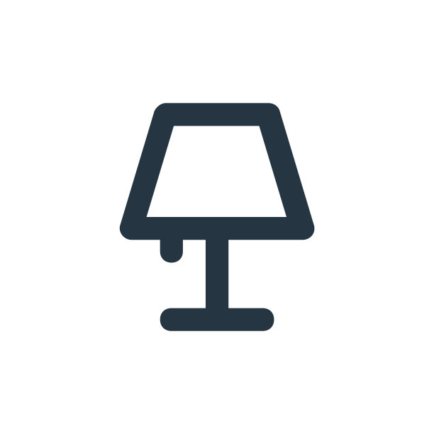 台灯矢量图标。台灯可编辑的笔触。台灯线性符号用于网页和移动应用程序，标志，印刷媒体。细线说明。矢量孤立轮廓绘制。图片下载