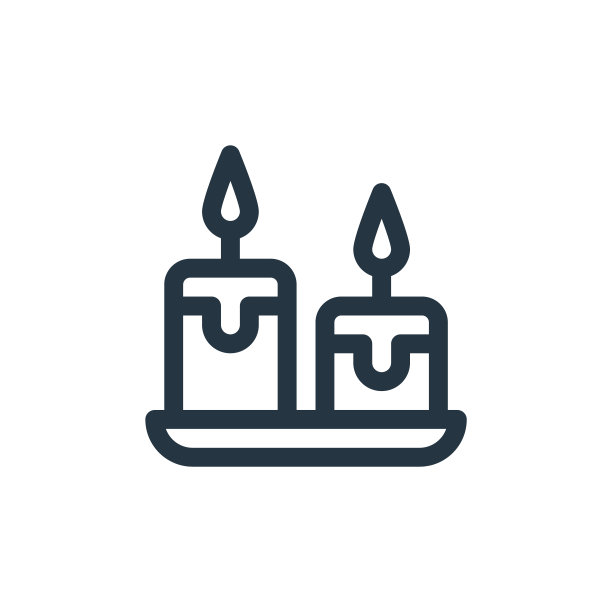 蜡烛矢量图标。蜡烛可编辑的中风。蜡烛线性符号，用于网络和移动应用程序，标志，印刷媒体。细线说明。矢量孤立轮廓绘制。图片下载