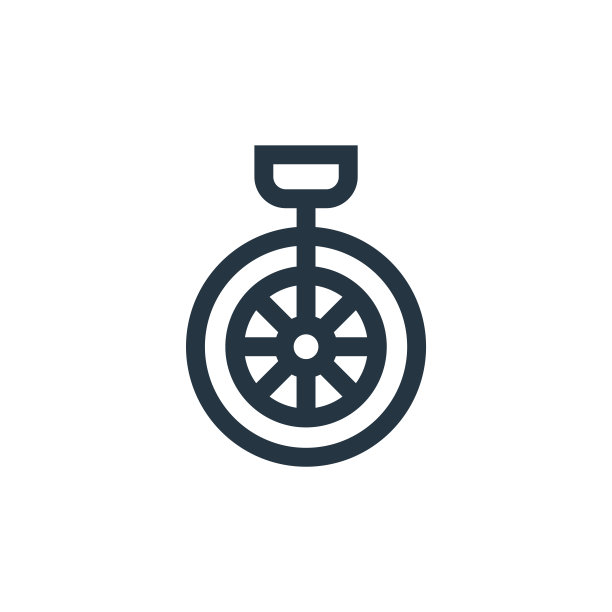 独轮车矢量图标。独轮车可编辑的中风。单轮线性符号用于网络和移动应用程序，标志，印刷媒体。细线说明。矢量孤立轮廓绘制。图片下载