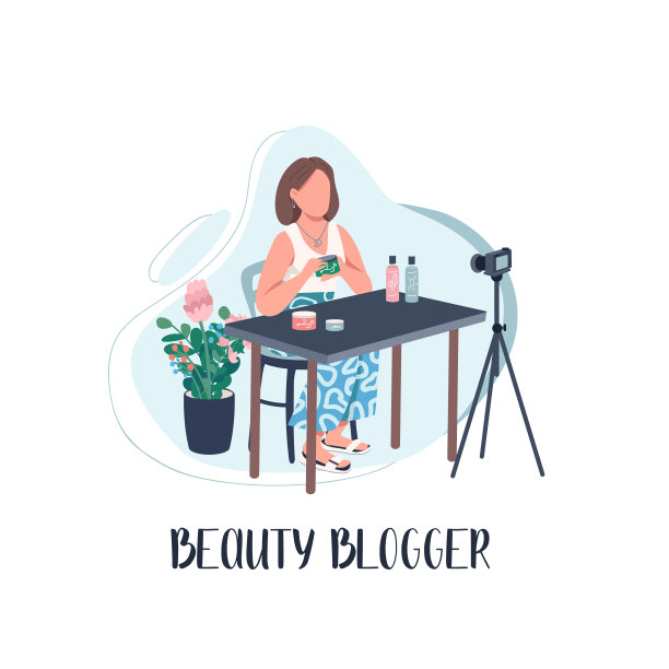 化妆视频博主社交媒体发布模型图片下载