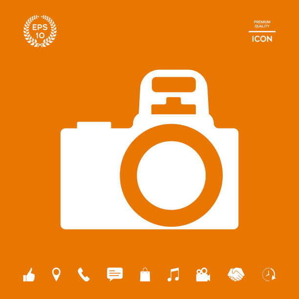 相机符号图标图形元素为您图片下载