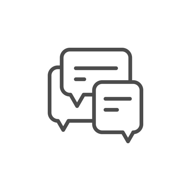 通信对话线条轮廓图标图片下载
