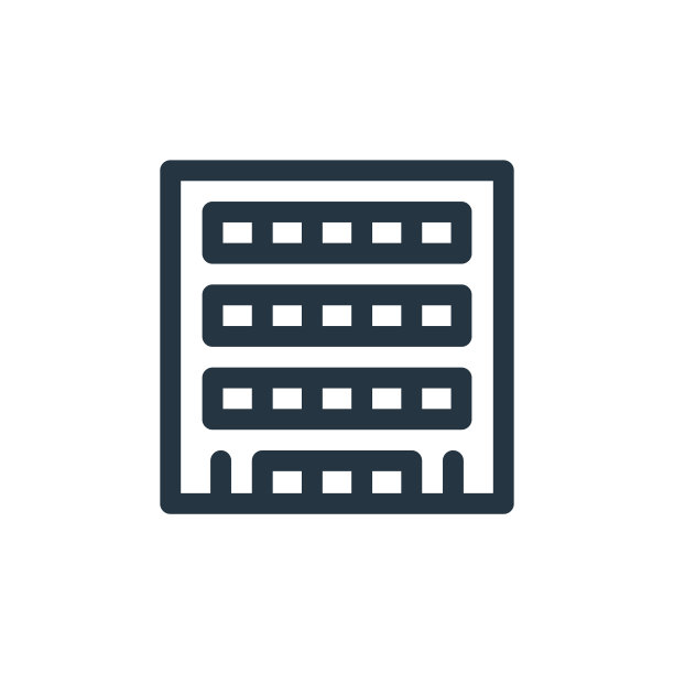 豪宅矢量图标。大厦可编辑的中风。大厦线性符号，用于web和移动应用程序，标志，印刷媒体。细线说明。矢量孤立轮廓绘制。图片下载