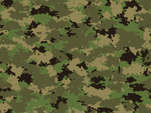 全无缝伪装纹理皮肤图案矢量军用纺织品。图片下载