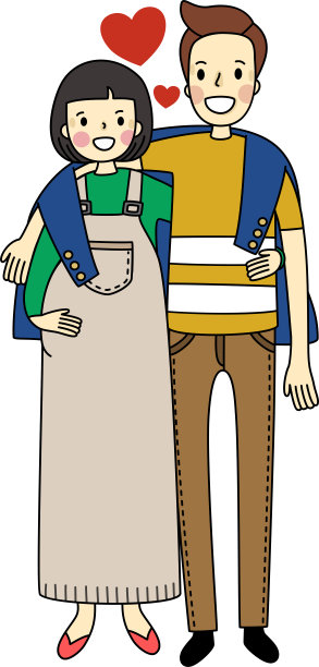 这个女人和这个男人将成为妈妈和爸爸。图片下载