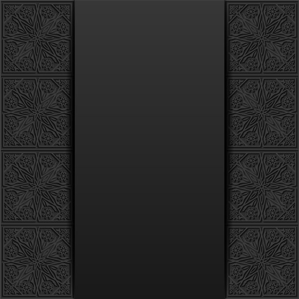 背景与传统花卉装饰图片下载