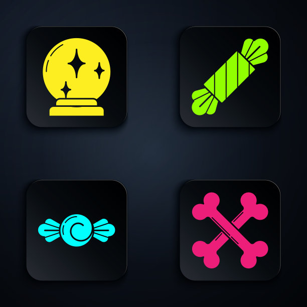 设置交叉骨头魔术球糖果和糖果图片下载