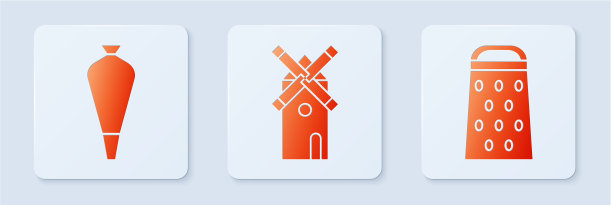 设置风车糕点袋装饰蛋糕和图片下载