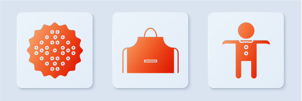 设置厨房围裙饼干和假日饼干图片下载