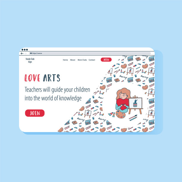 女人在画架上用水彩绘画图片下载