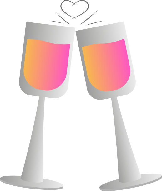 孤立的香槟杯图片下载