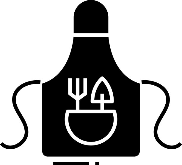 围裙黑色图标概念图片下载