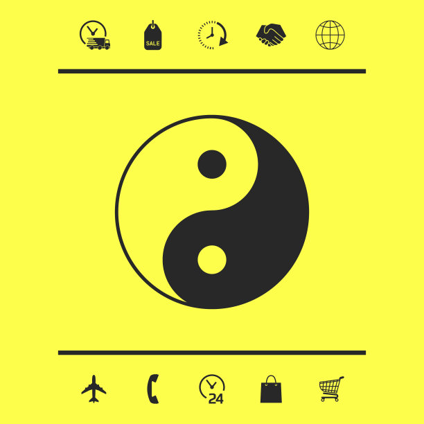 阴阳符号和谐平衡图形图片下载