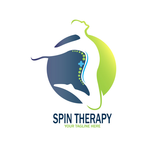 旋转疗法标志着健康的脊骨图片下载