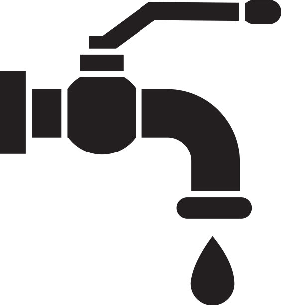 水龙头图标模板黑色可编辑水龙头图片下载