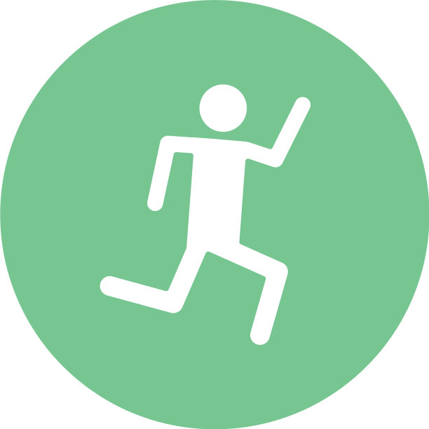 孤立的化身跑块剪影风格图片下载