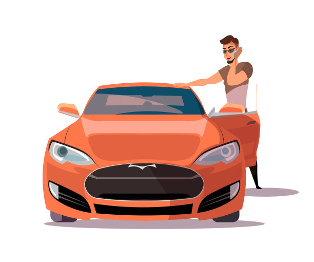 一个开着跑车的男人图片下载