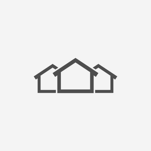 三个房屋图标图片下载