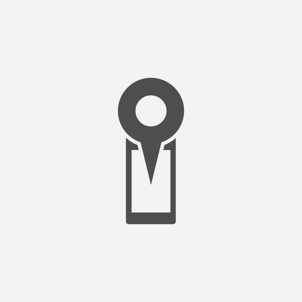 智能手机地图图钉图标图片下载
