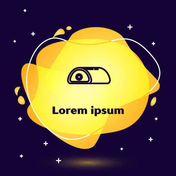 黑线肉图标孤立在蓝色背景图片下载